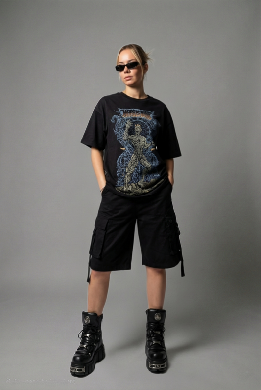 Back from dead oversize t-shirt