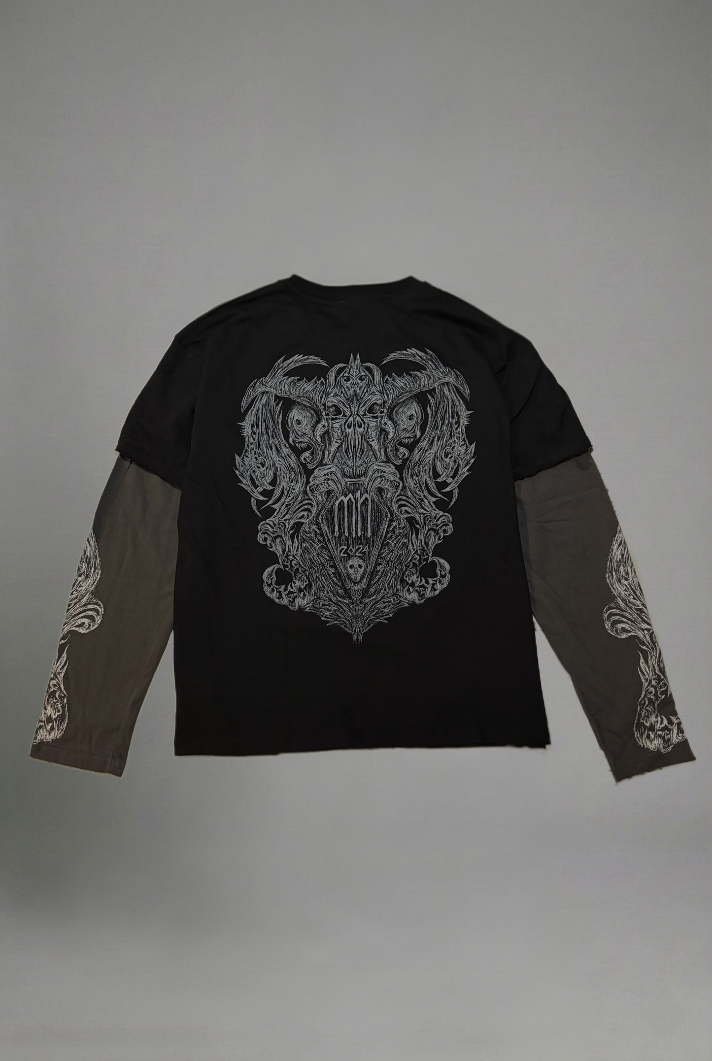 DEMONIC HERALDRY OVERSIZED T-SHIRT